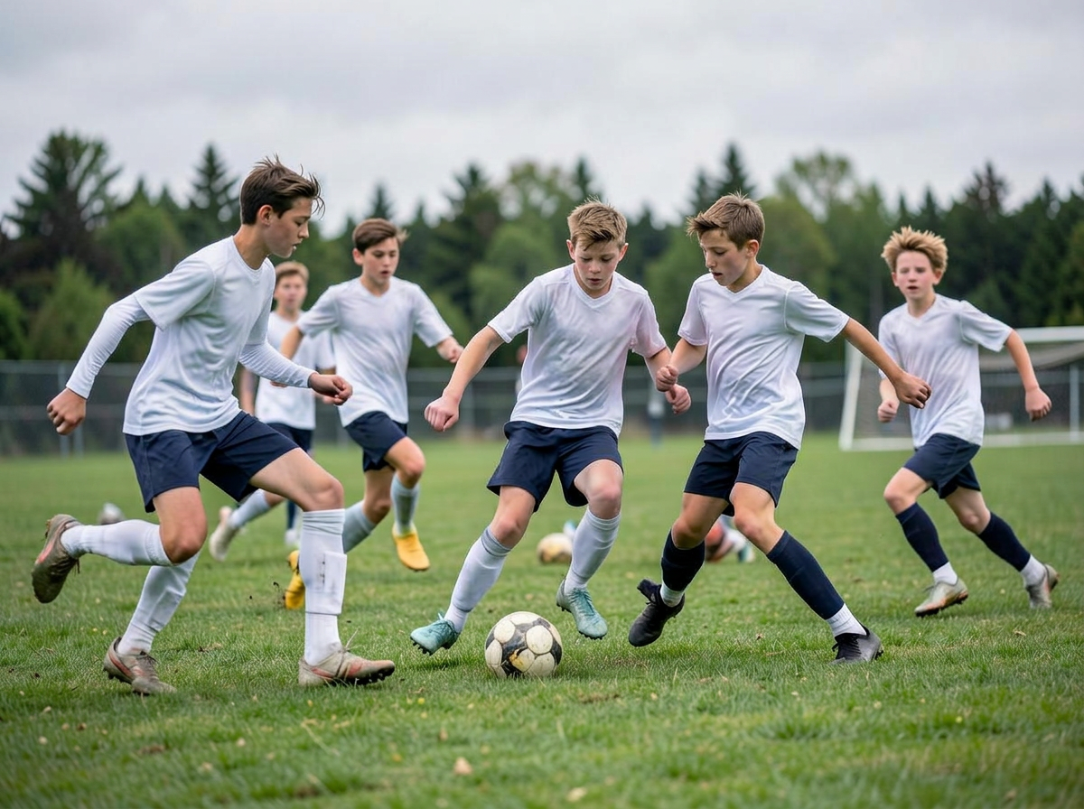 Soccer athlete in action